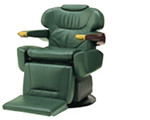 Esthetic model with full-flat legrest and upholstered footrest