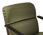 Protective upholstered backrest cover