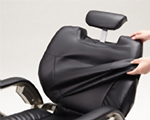 Removable covers for seat, backrest, headrest and arms for all models